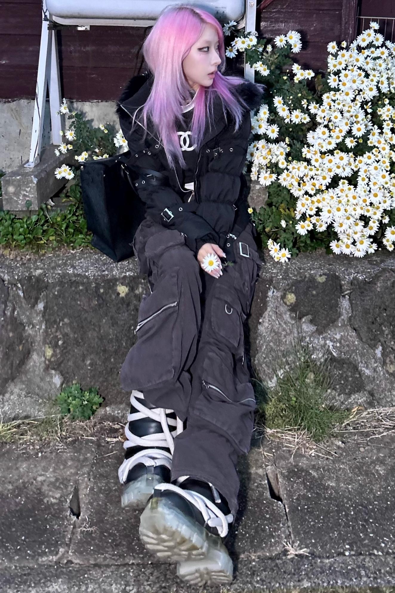 Detachable Hat Punk Jacket