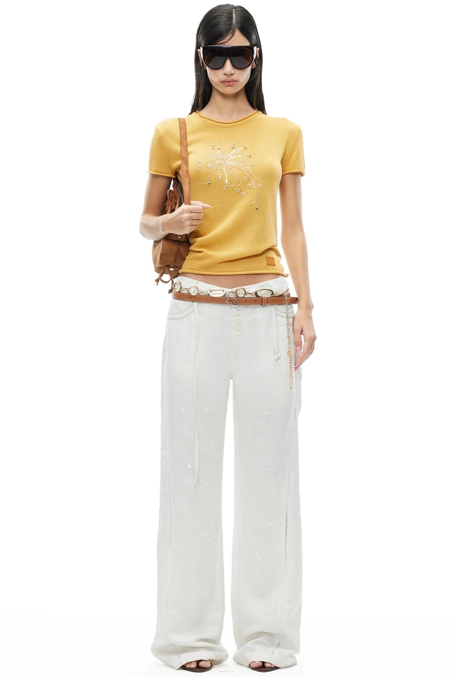 Tencel Linen Straight-Leg Pants