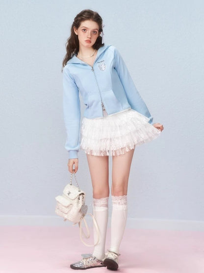 Angel Rabbit Sweatshirt Jacket