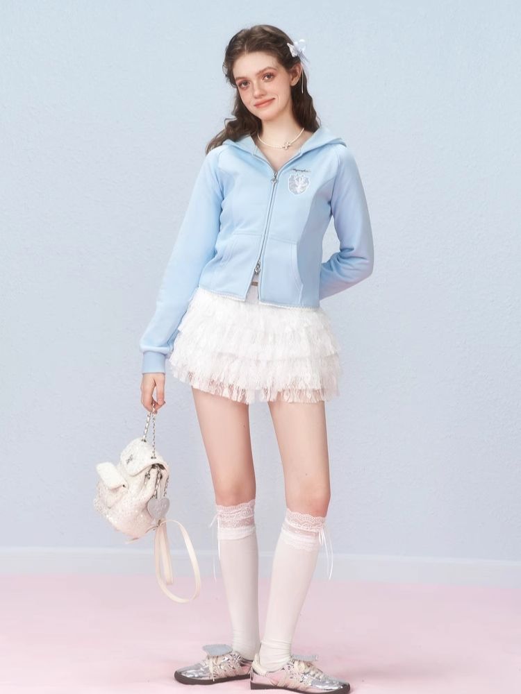 Angel Rabbit Sweatshirt Jacket