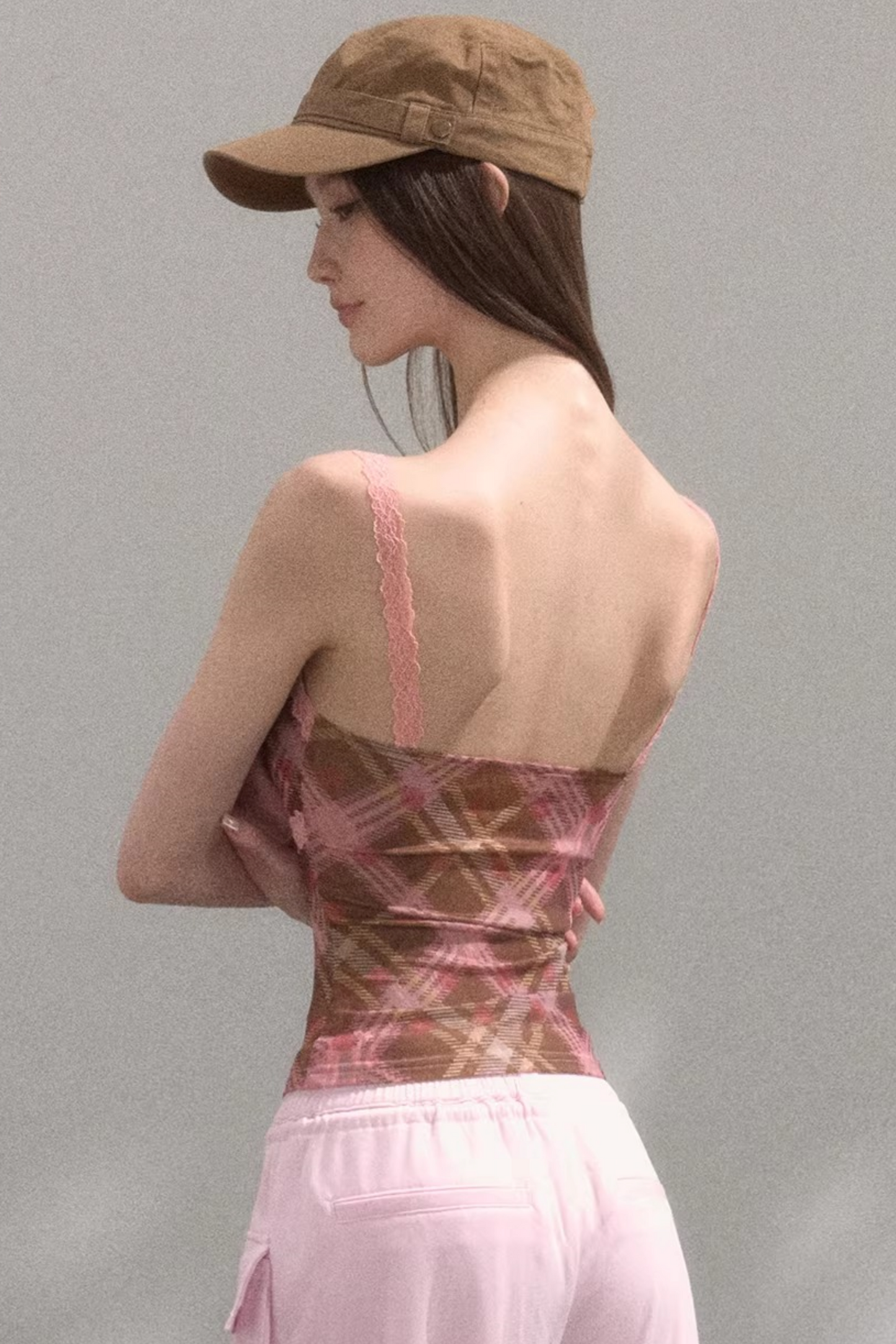 Retro Plaid Camisole Top