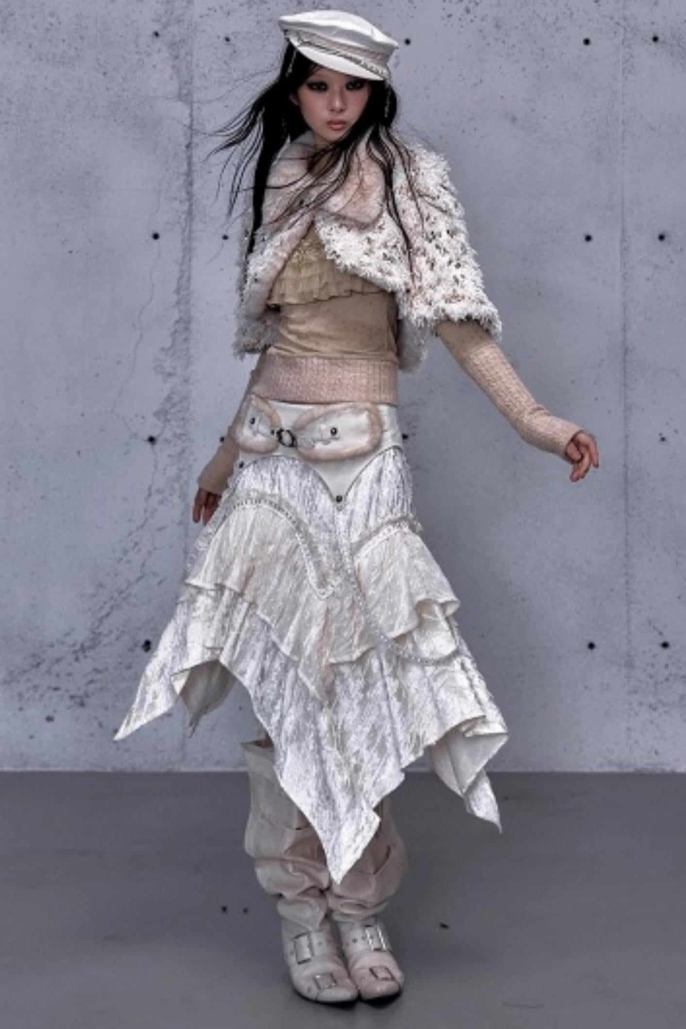 Retro Velvet Lace Skirt