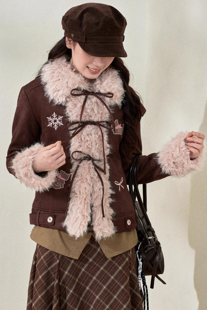 Original Suede Bow Coat