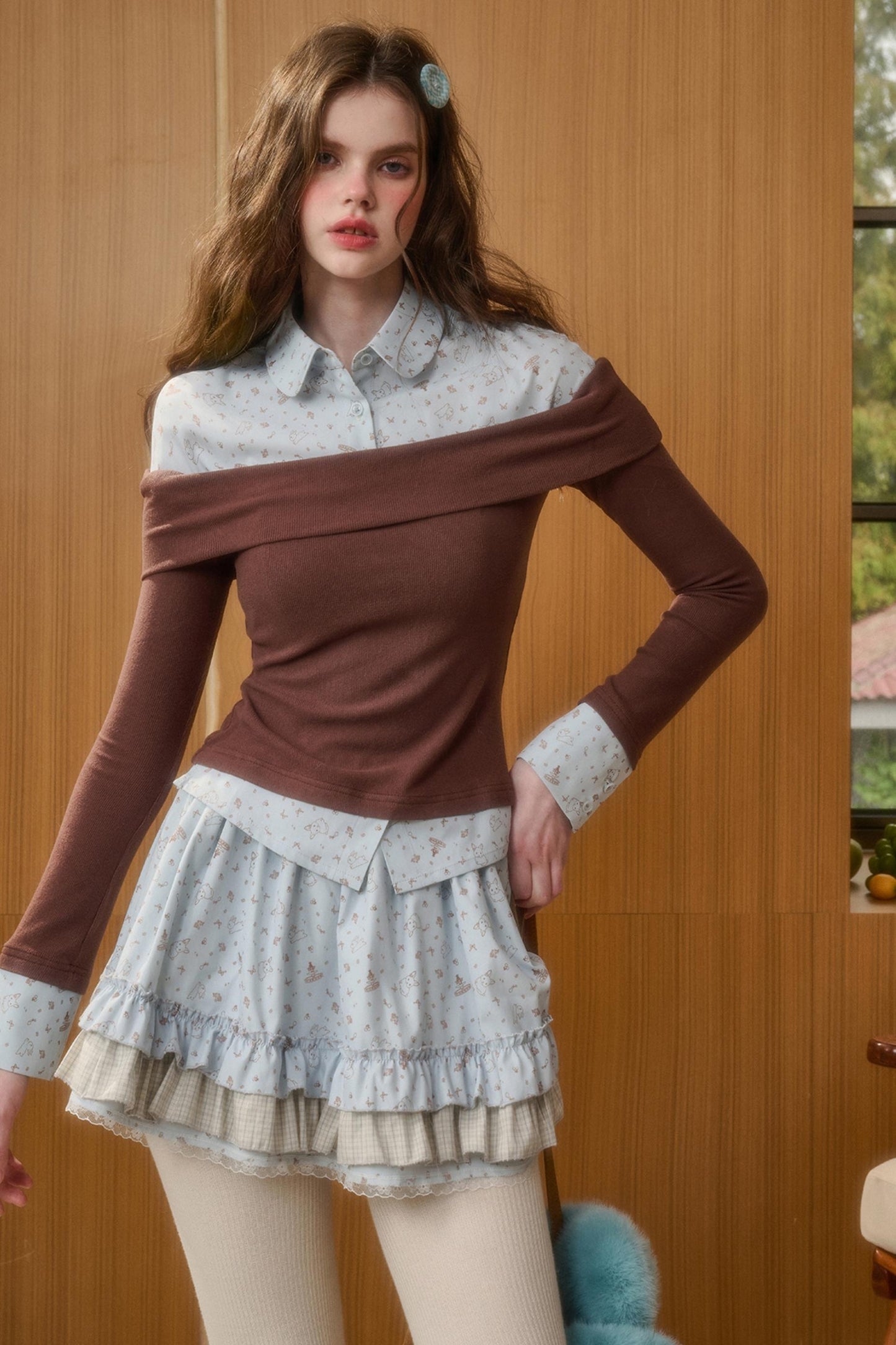 Tundra Lace Patchwork Top & Skirt Set-Up