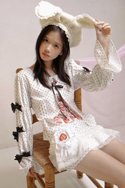 Happy Birthday Polka Dot Red Checkered Shirt