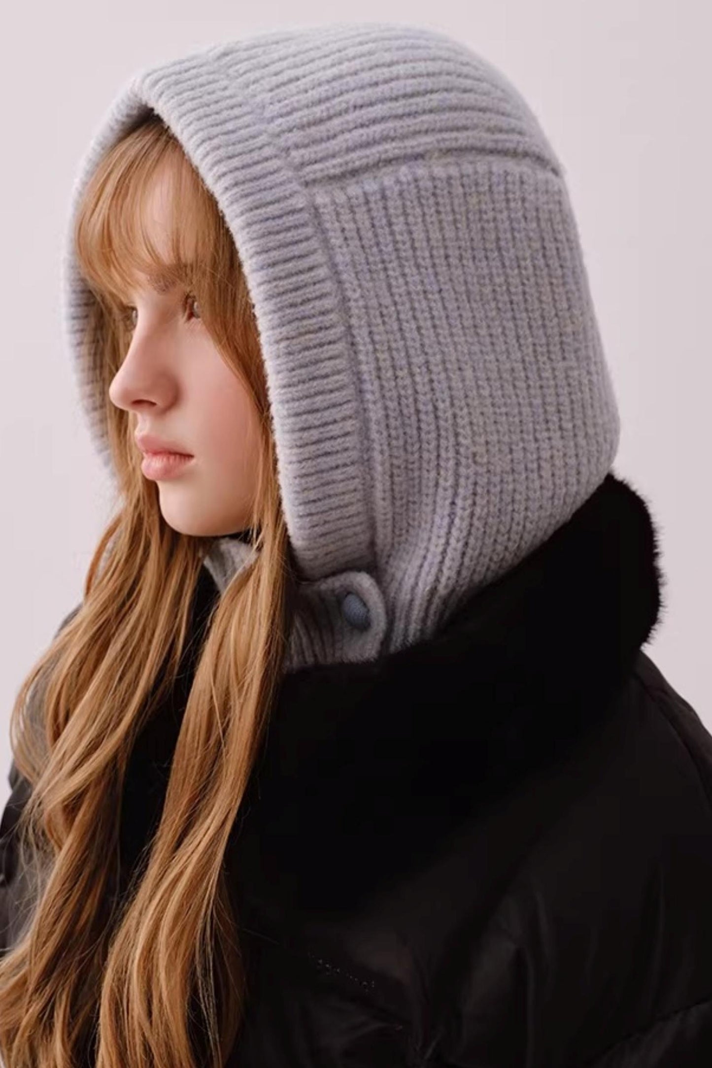 Sheep Wool Knit Balaclava