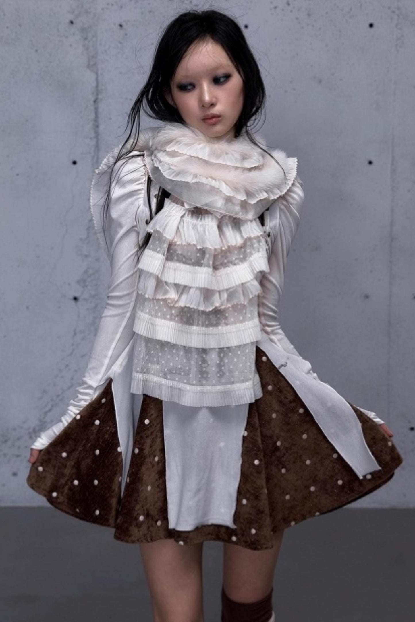 Romantic Lace Layered Scarf