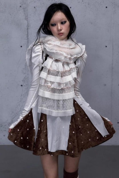 Romantic Lace Layered Scarf