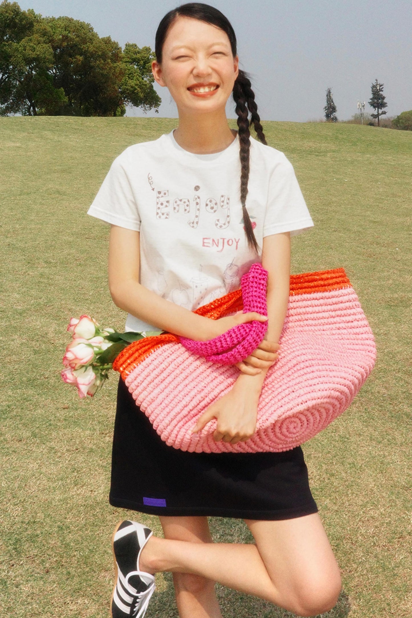 Light Gray Polka Dot Tee