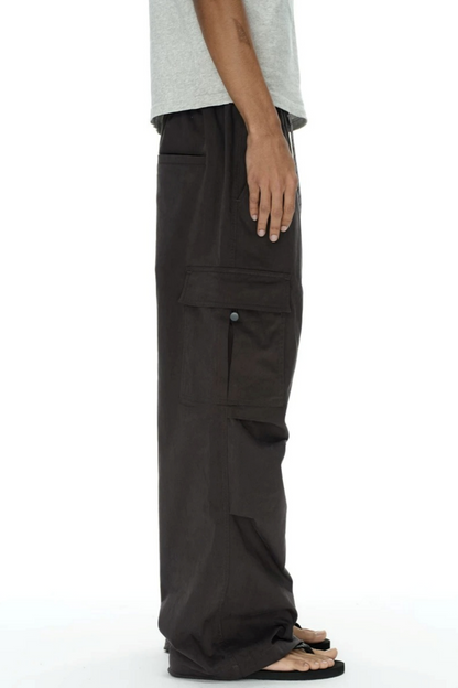Plaid Pleated Workwear Pants