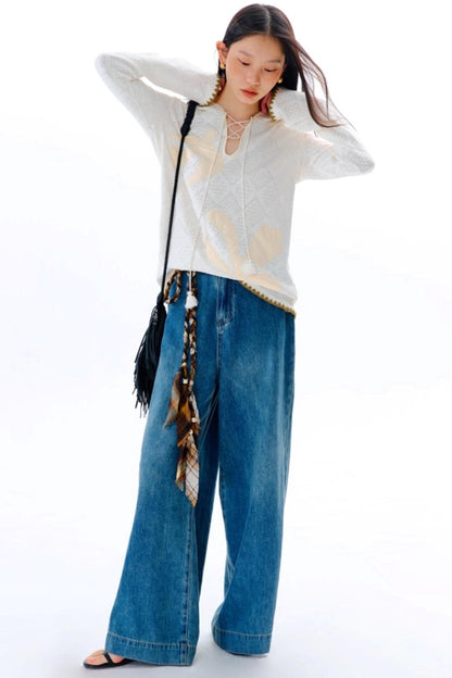 Wilderness Floral Knitted Long Sleeve T-shirt