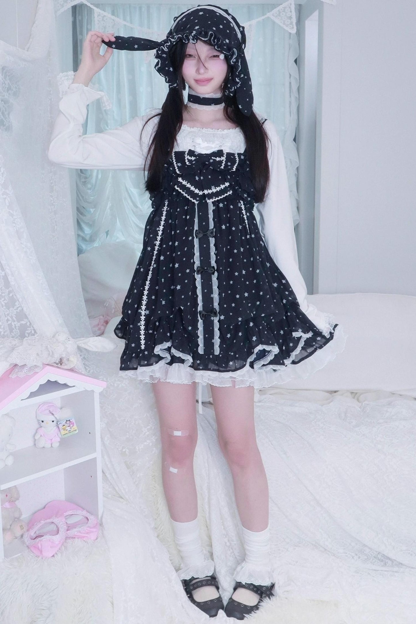 Star Dot Chiffon Sundress