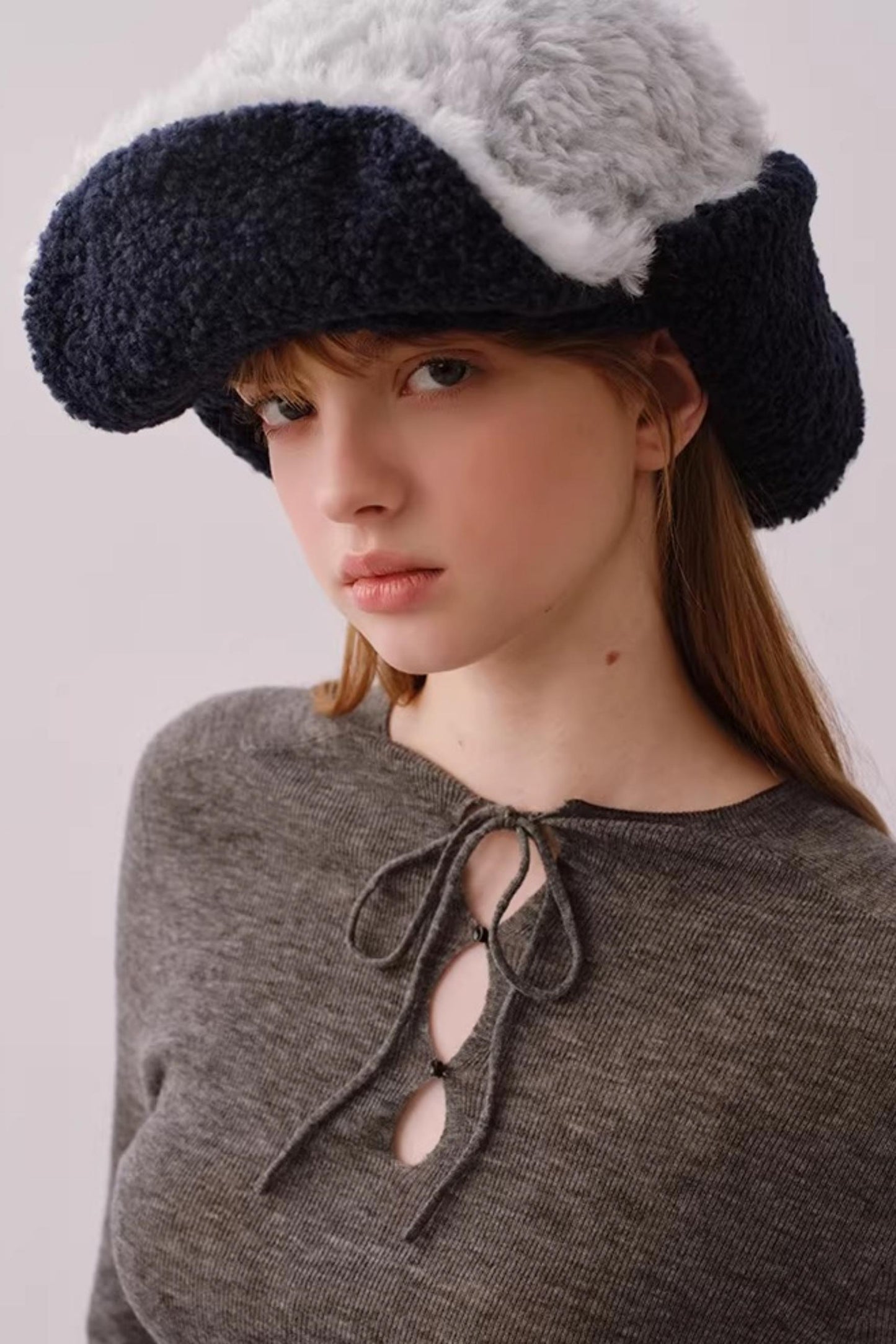 Reversible Plush Lei Feng Hat