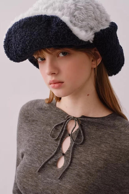 Reversible Plush Lei Feng Hat