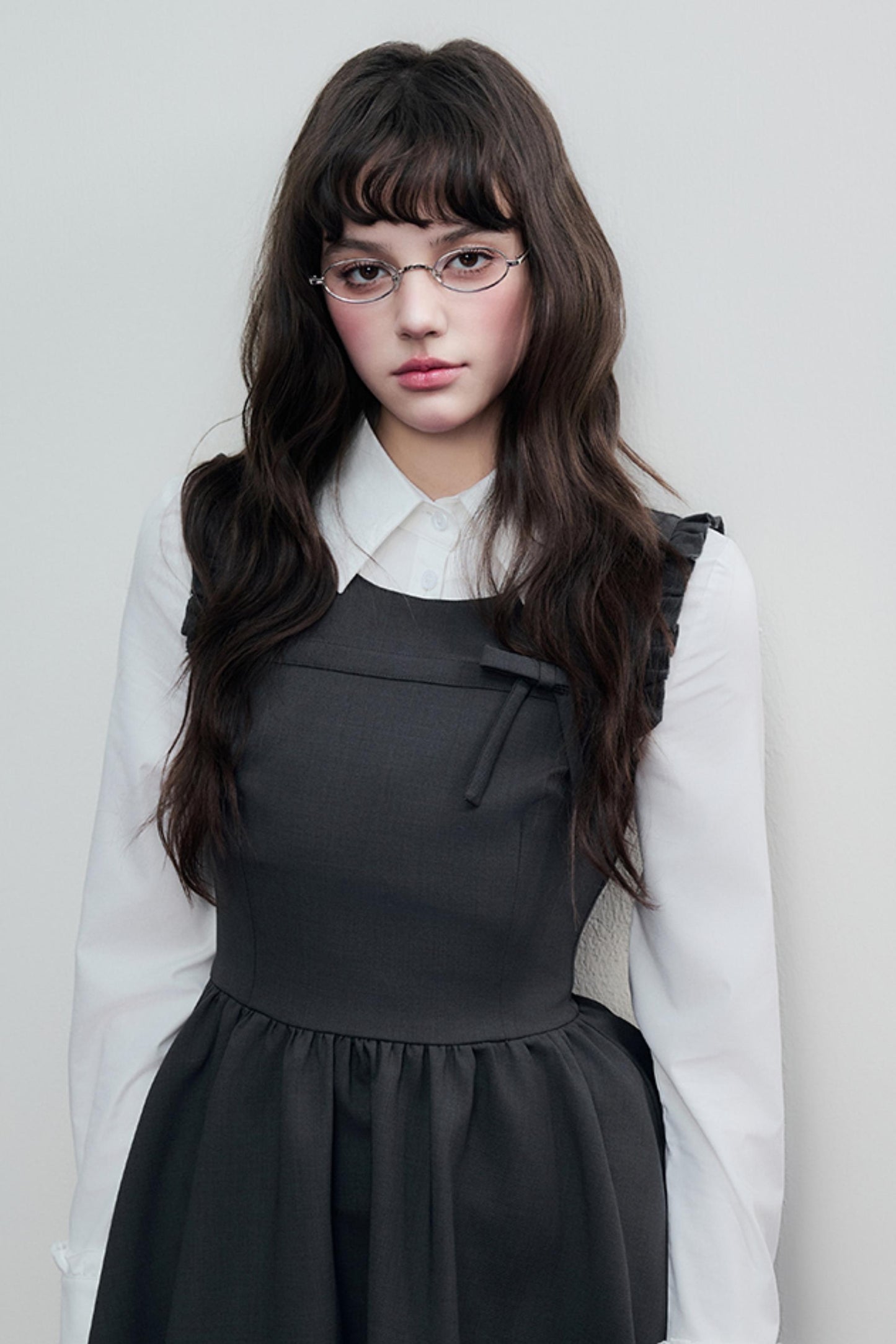 Spring Lace Bow Waist Tank Dress