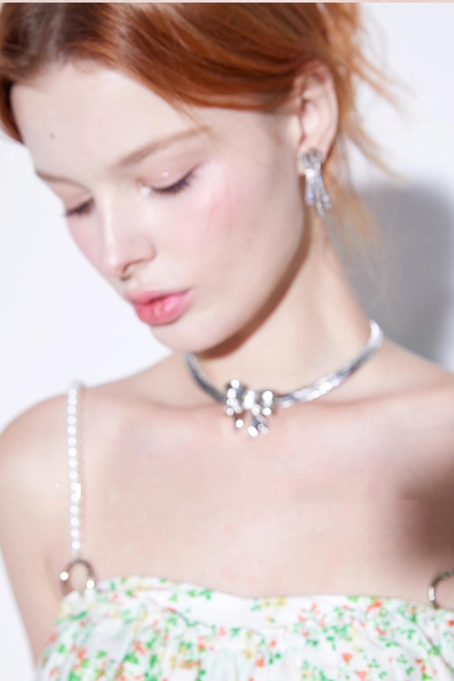 Sweet Sparkling Zircon Collarbone Necklace