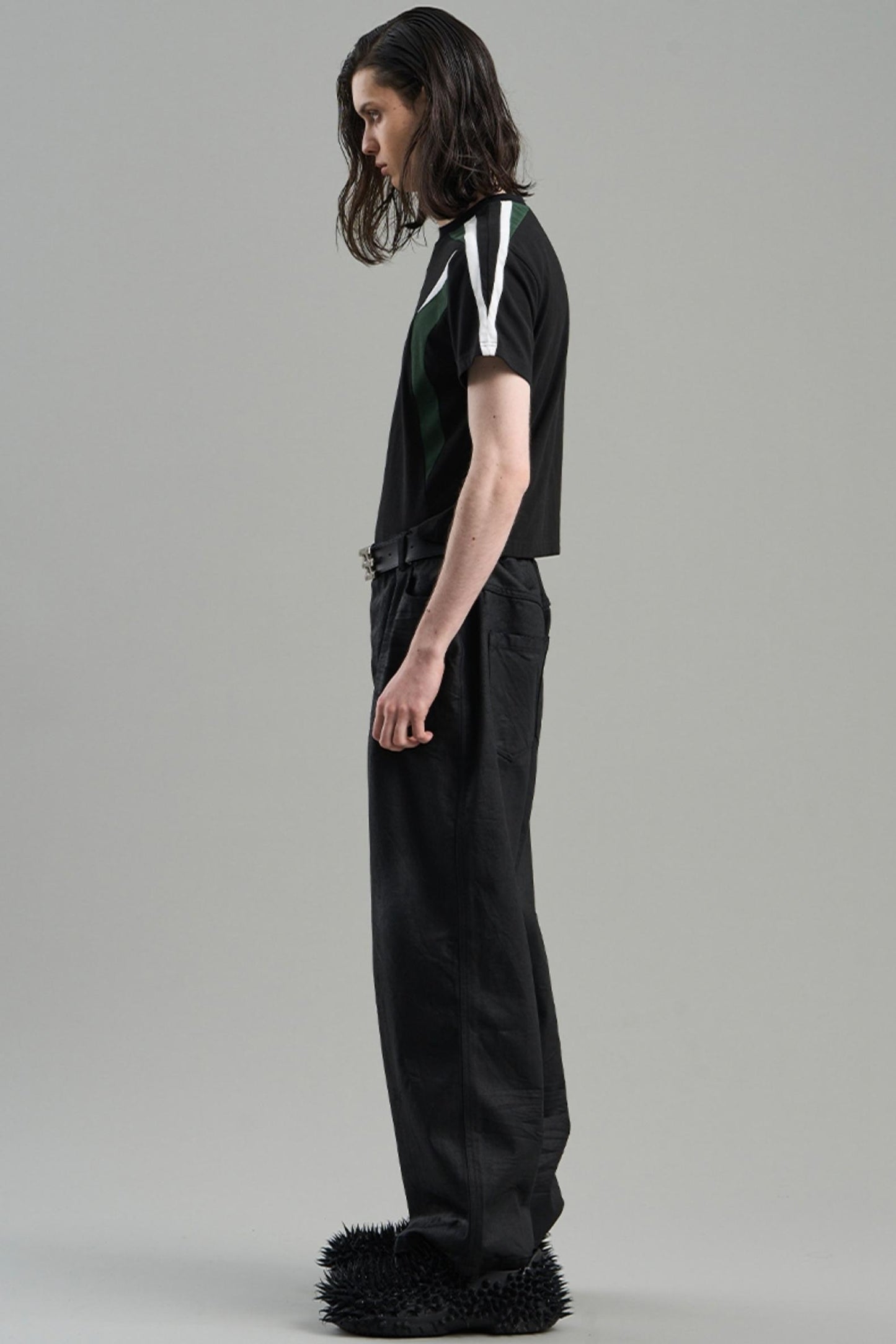 Embroidered Colorblock Tee