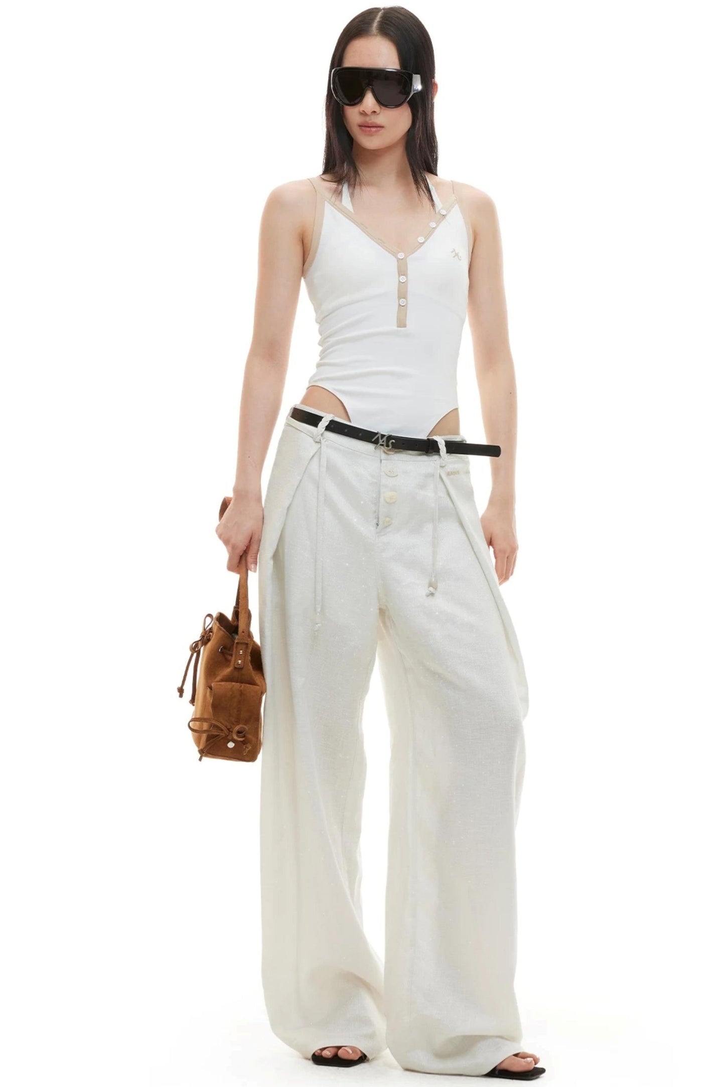 Tencel Linen Wide-Leg Pants