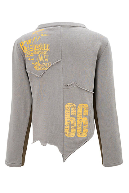 Color-Block Short Jacket