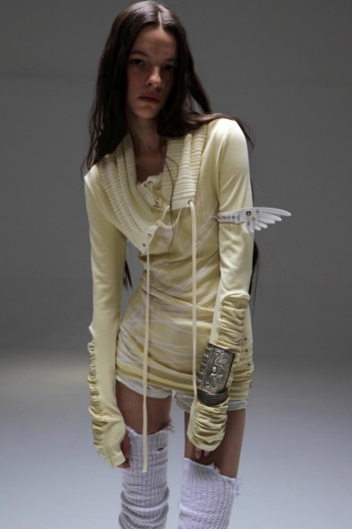 Stacked Collar Knit Top