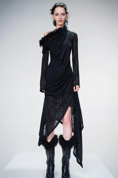 Mystic Dune Asymmetry Dress