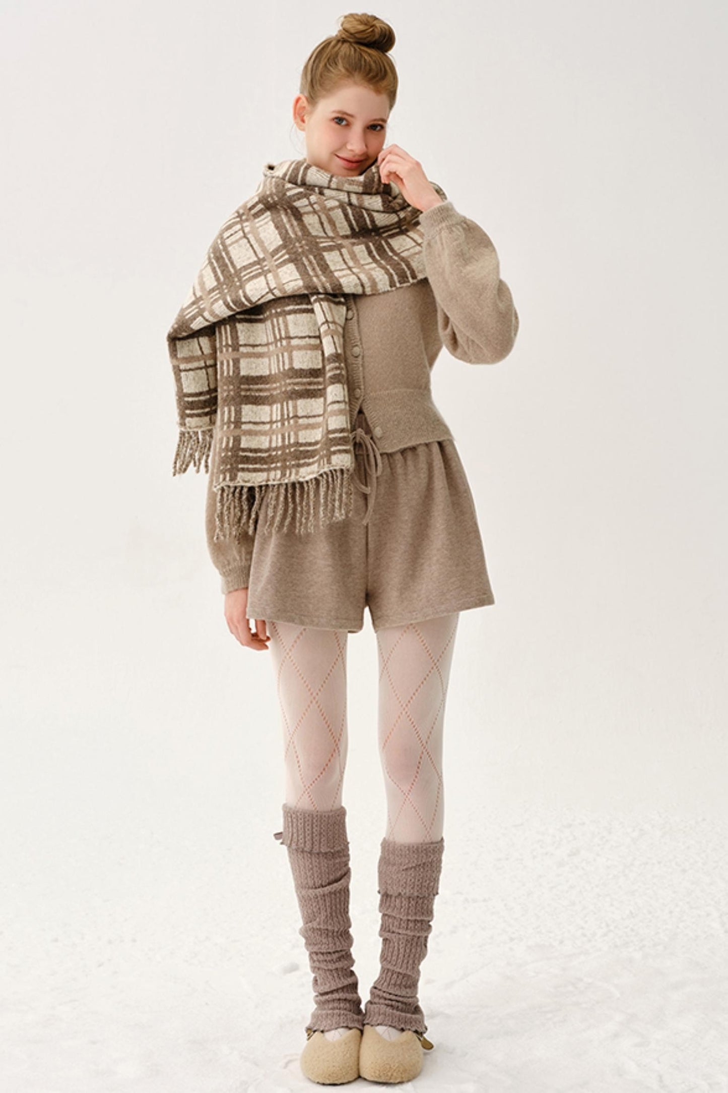 Corduroy Elastic Knit Pants