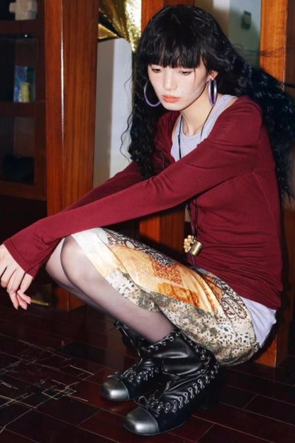 Slim Silk Wool Base Layer Top