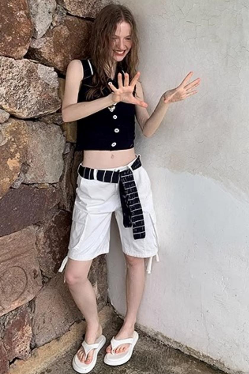 Color-Blocked Knit Tank Top