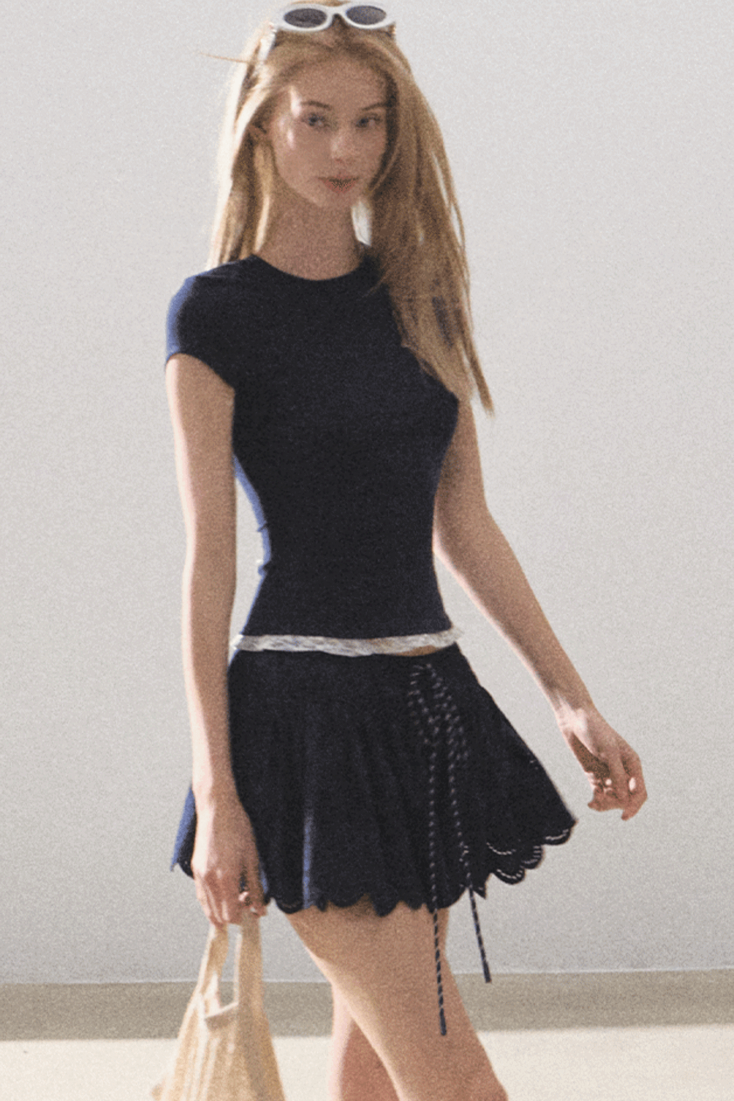 Lime Delight Bohemian Peplum Skirt