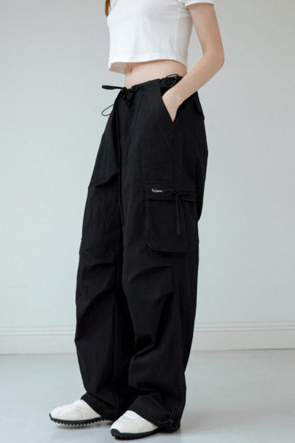 Retro Wide-Leg Work Pants