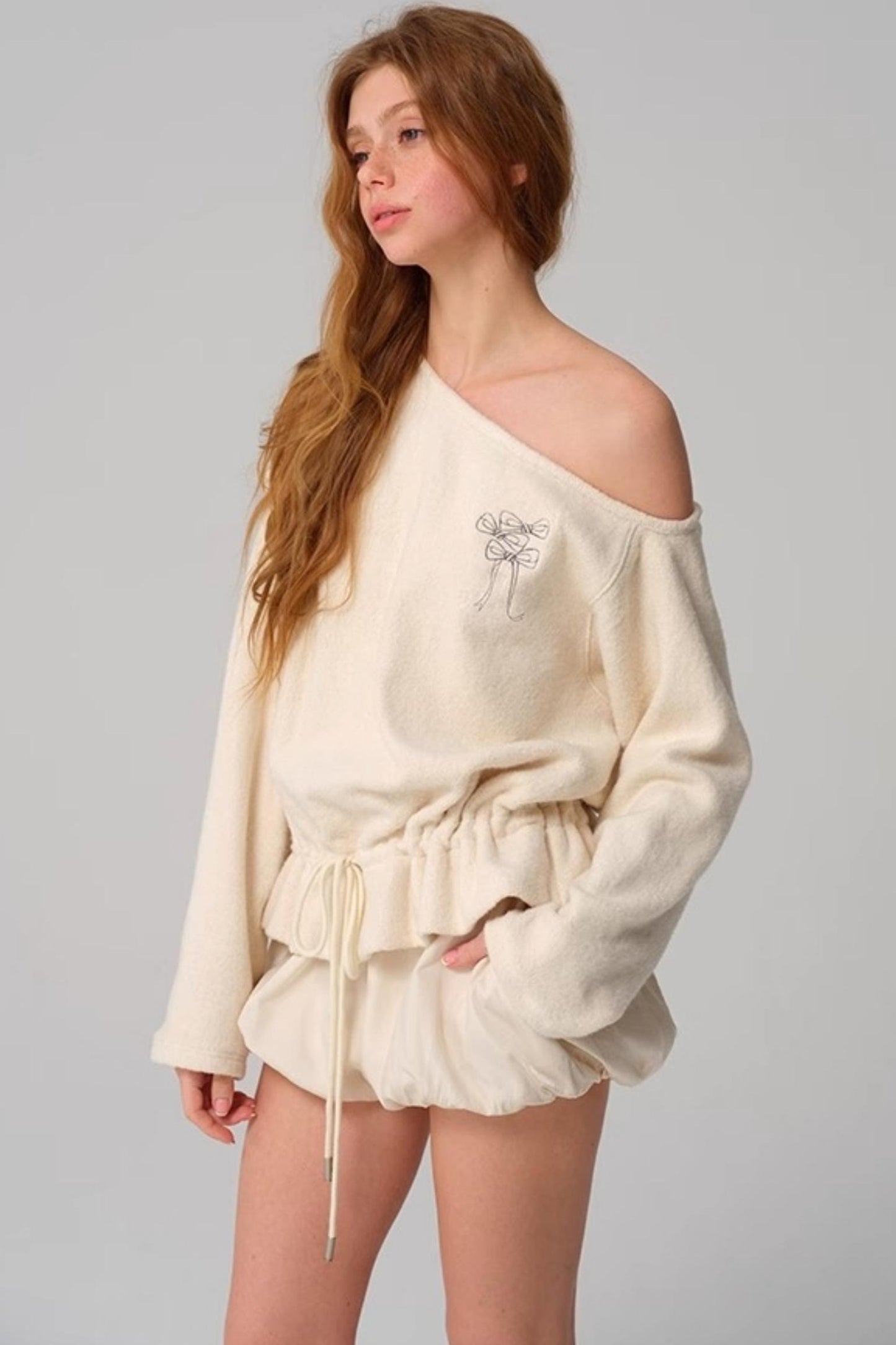 Vintage Two-Tone Tie-Blend Raglan Sweatshirt