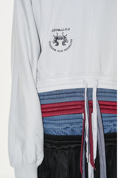 Layered Hooded Sweater Pants