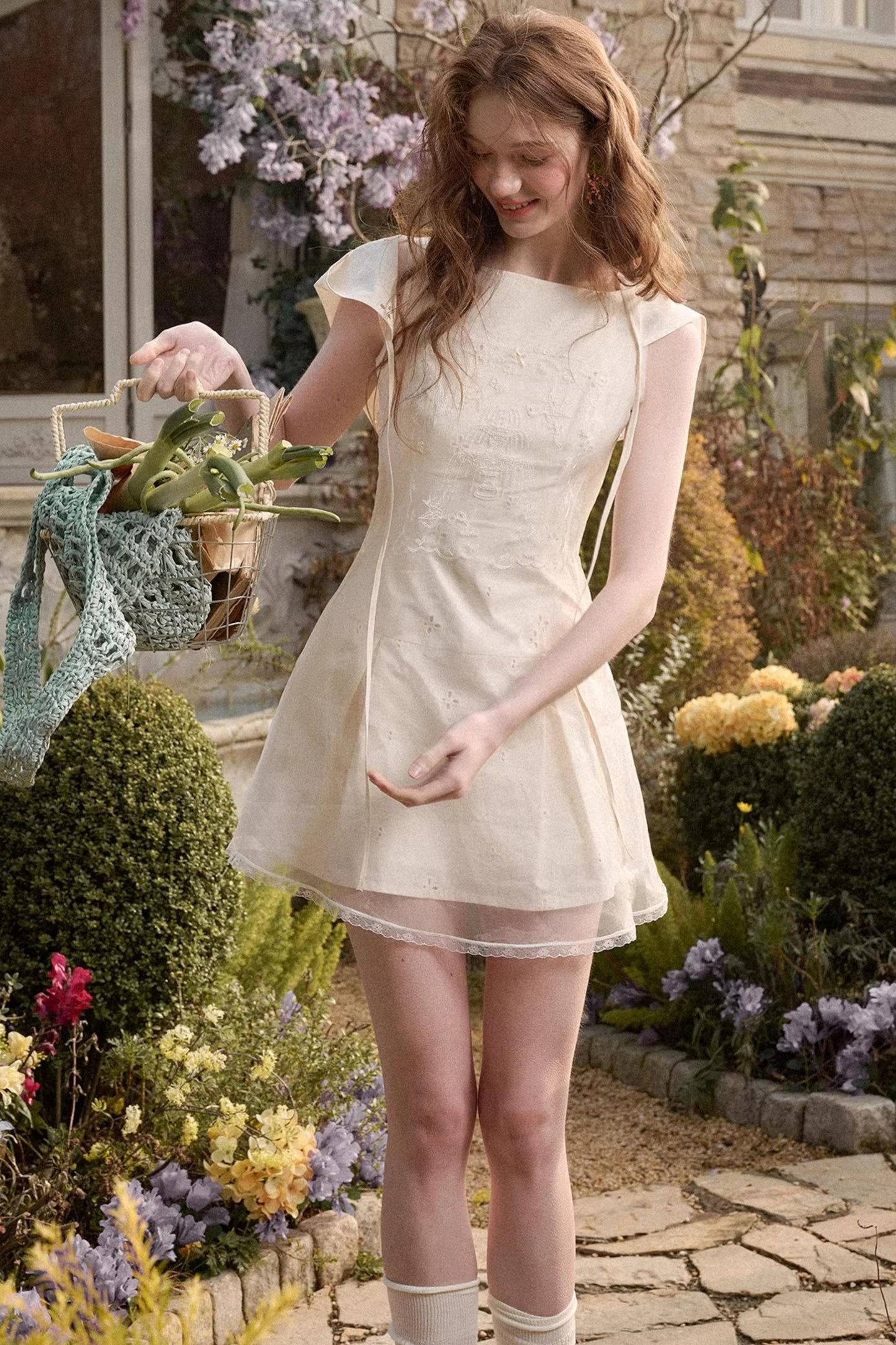 Galaxy Sky Island Embroidered Dress