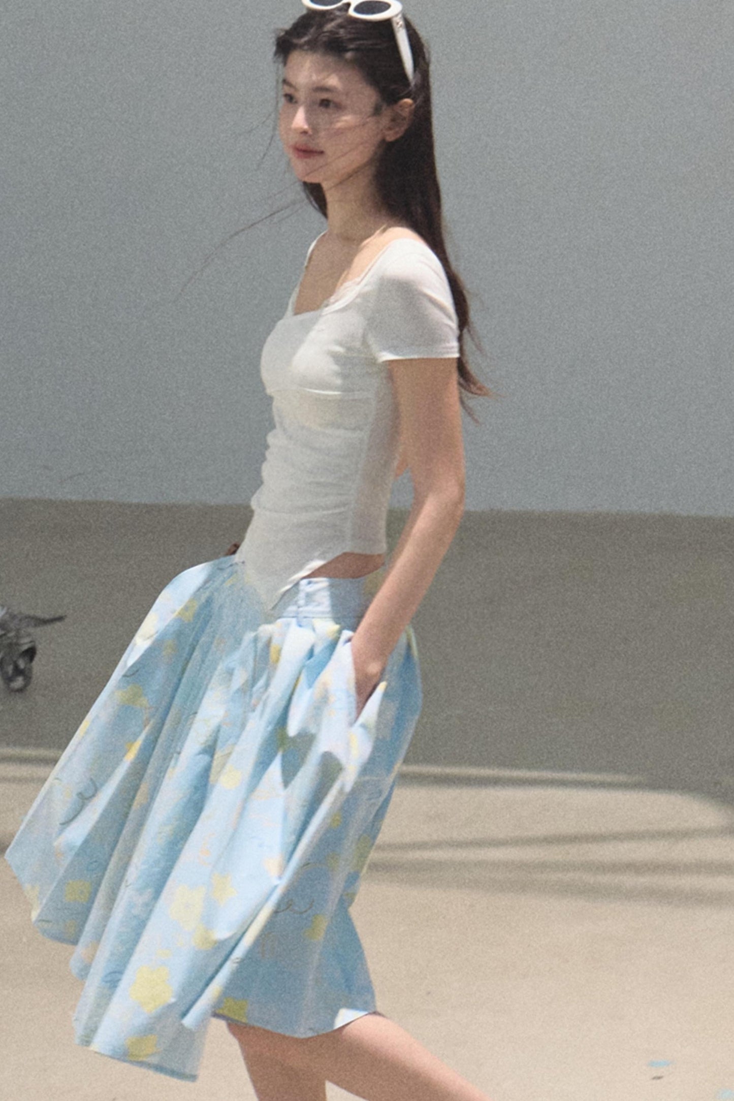 Dewy Square Neck T-Shirt