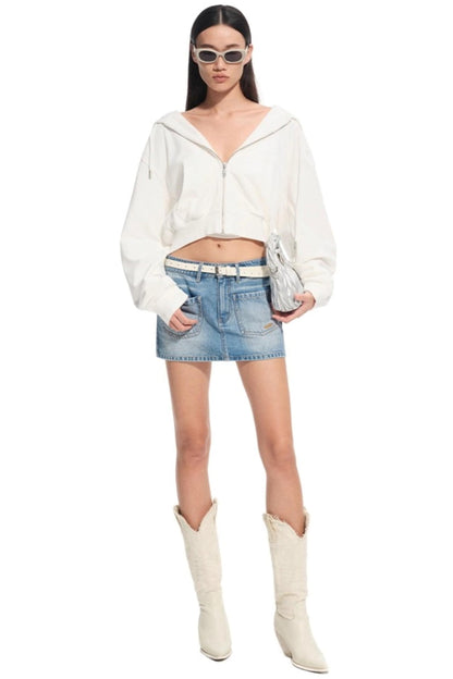 Volcano Hooded Denim Jacket