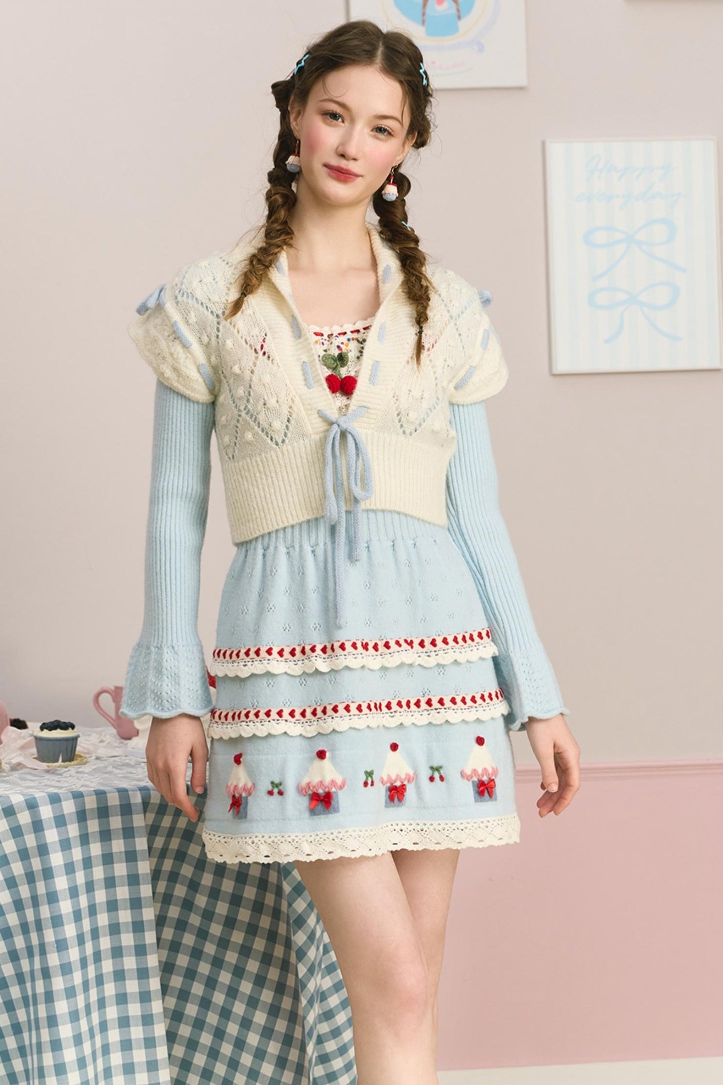 Berry Cake Heavy Work Knit Dress
