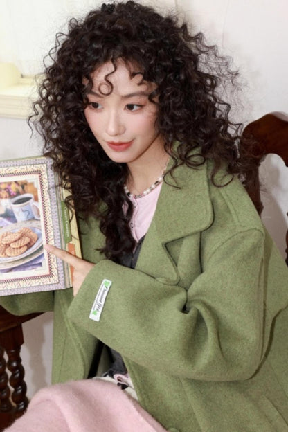 Green Manor Woolen Coat