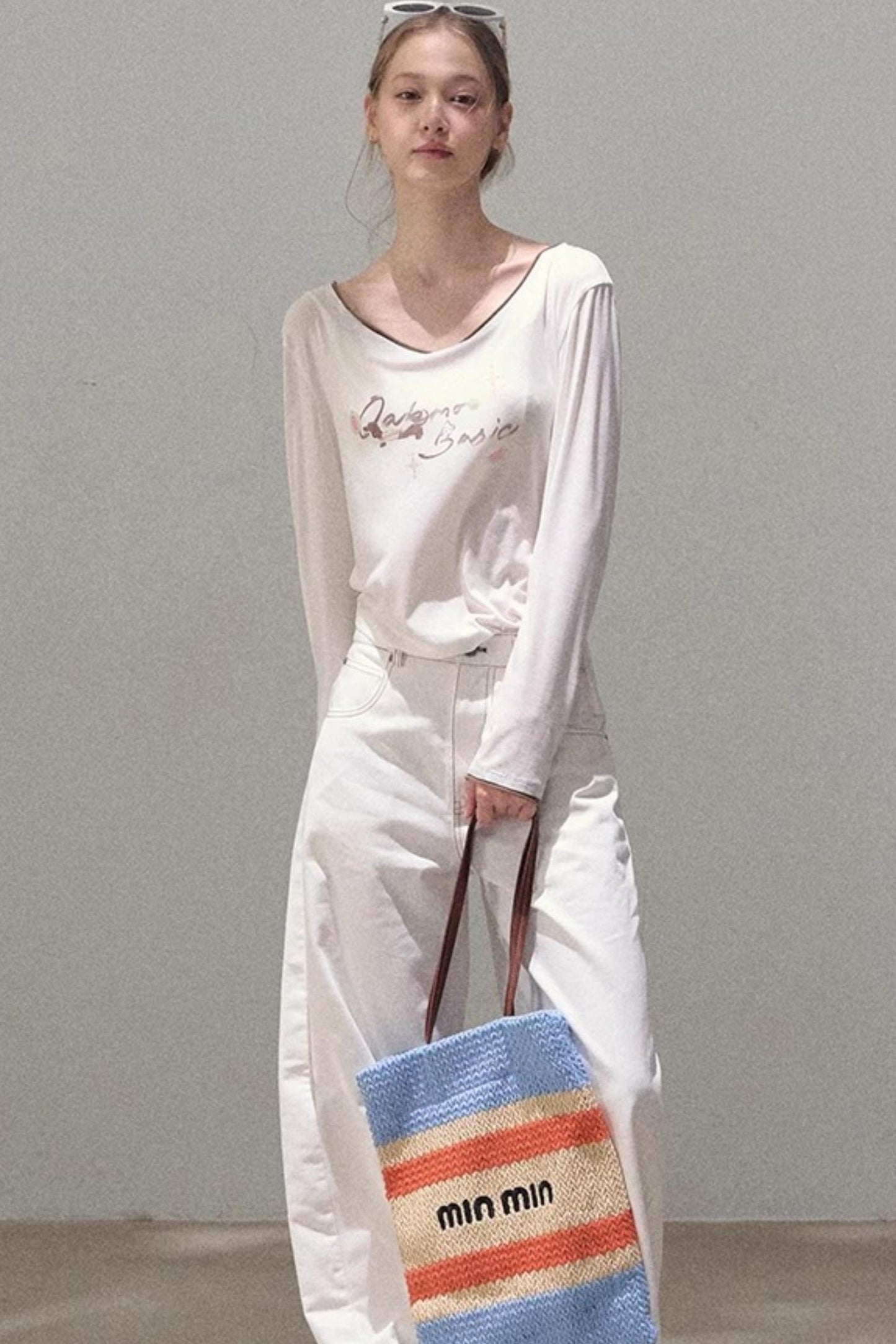 Tencel Blend Cowl Knit Top