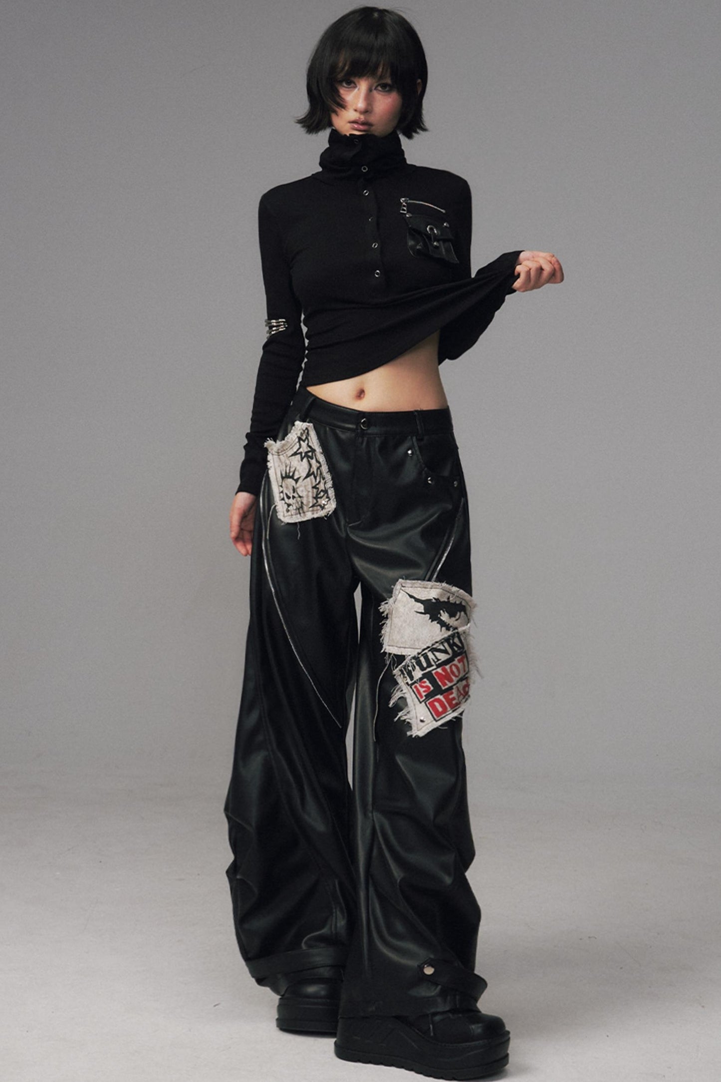 Lost Split Leather Pants