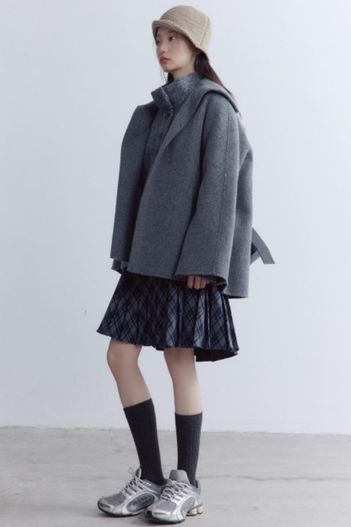 Versatile Scottish Plaid Pleated Skirt