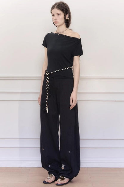 Elegant Wide-Leg Pants