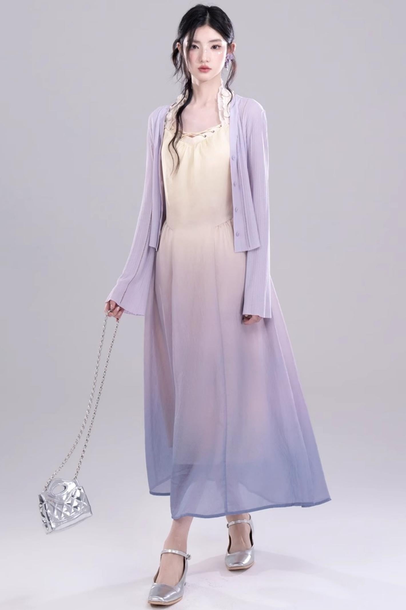 Ethereal Purple A-Line Dress