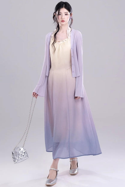 Ethereal Purple A-Line Dress