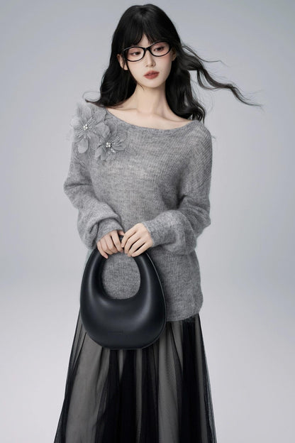 가을 모헤어 스웨터