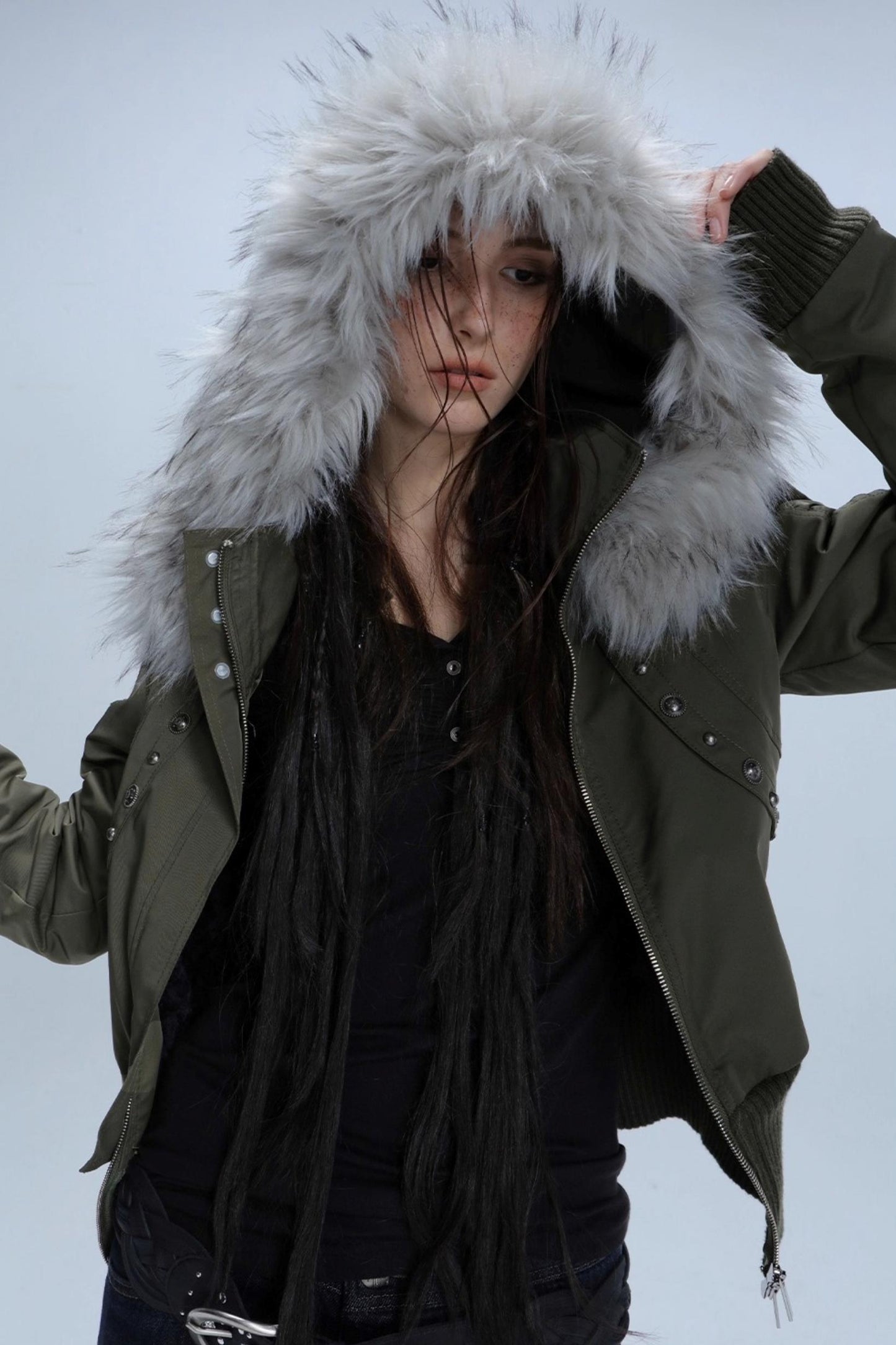 Autumn Short Waist Fur Jacket