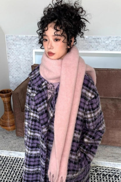 Mist Color Velvet Scarf