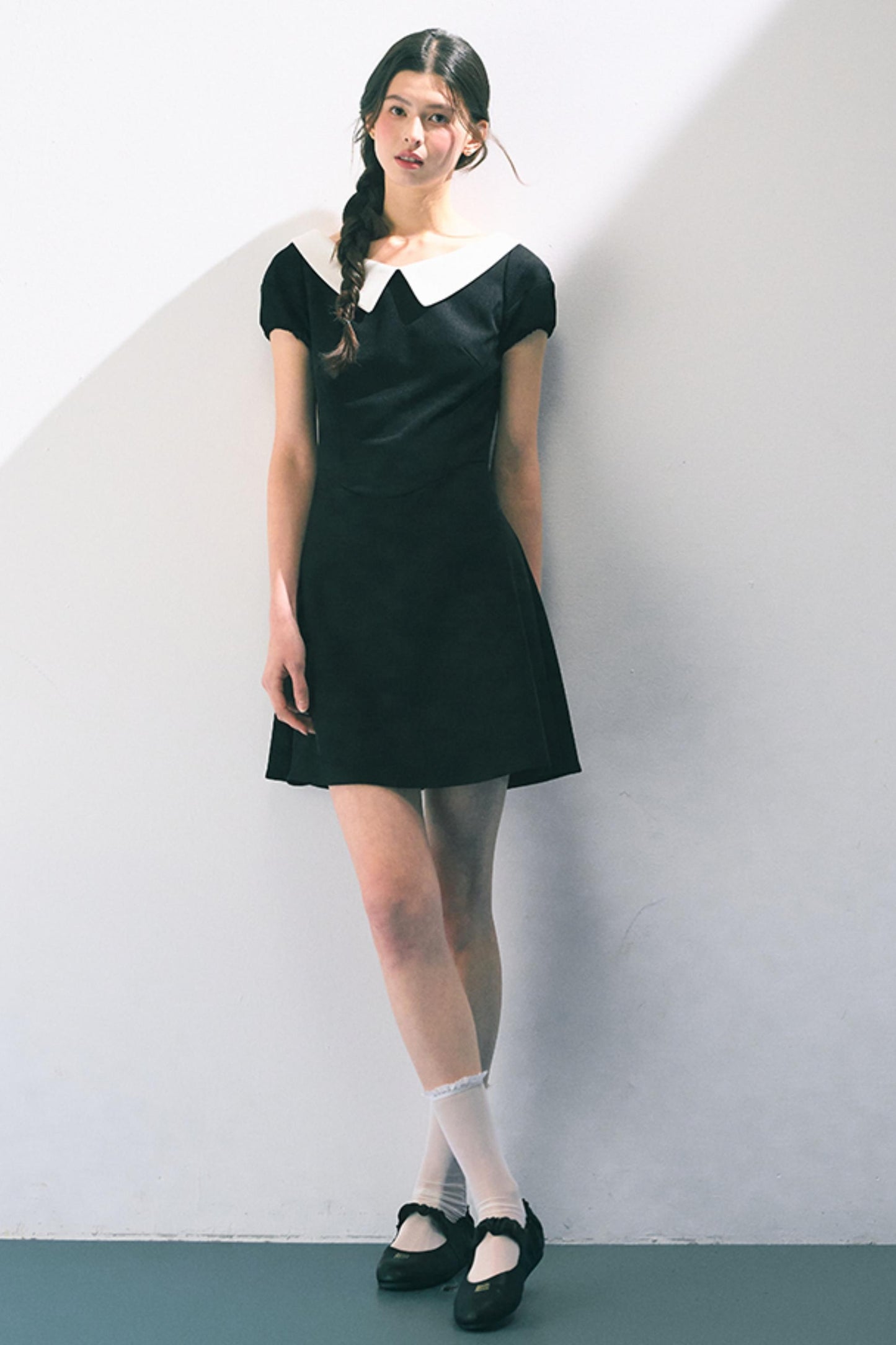 Vintage Doll Collar Midi Dress