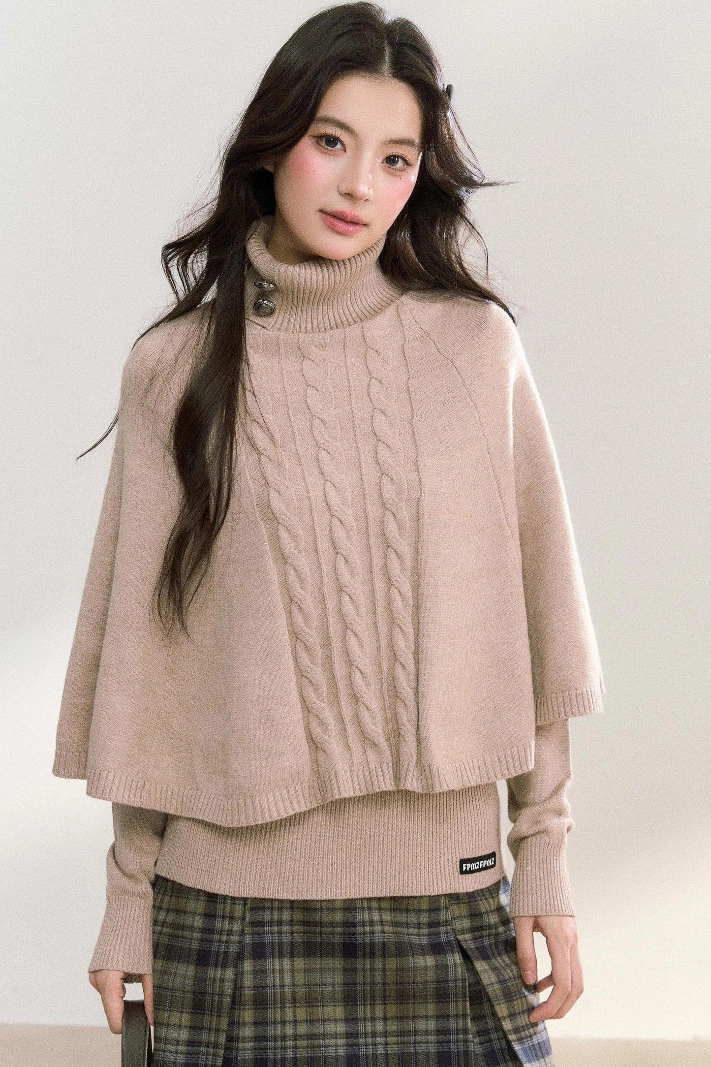 Twisted Turtleneck Sweater