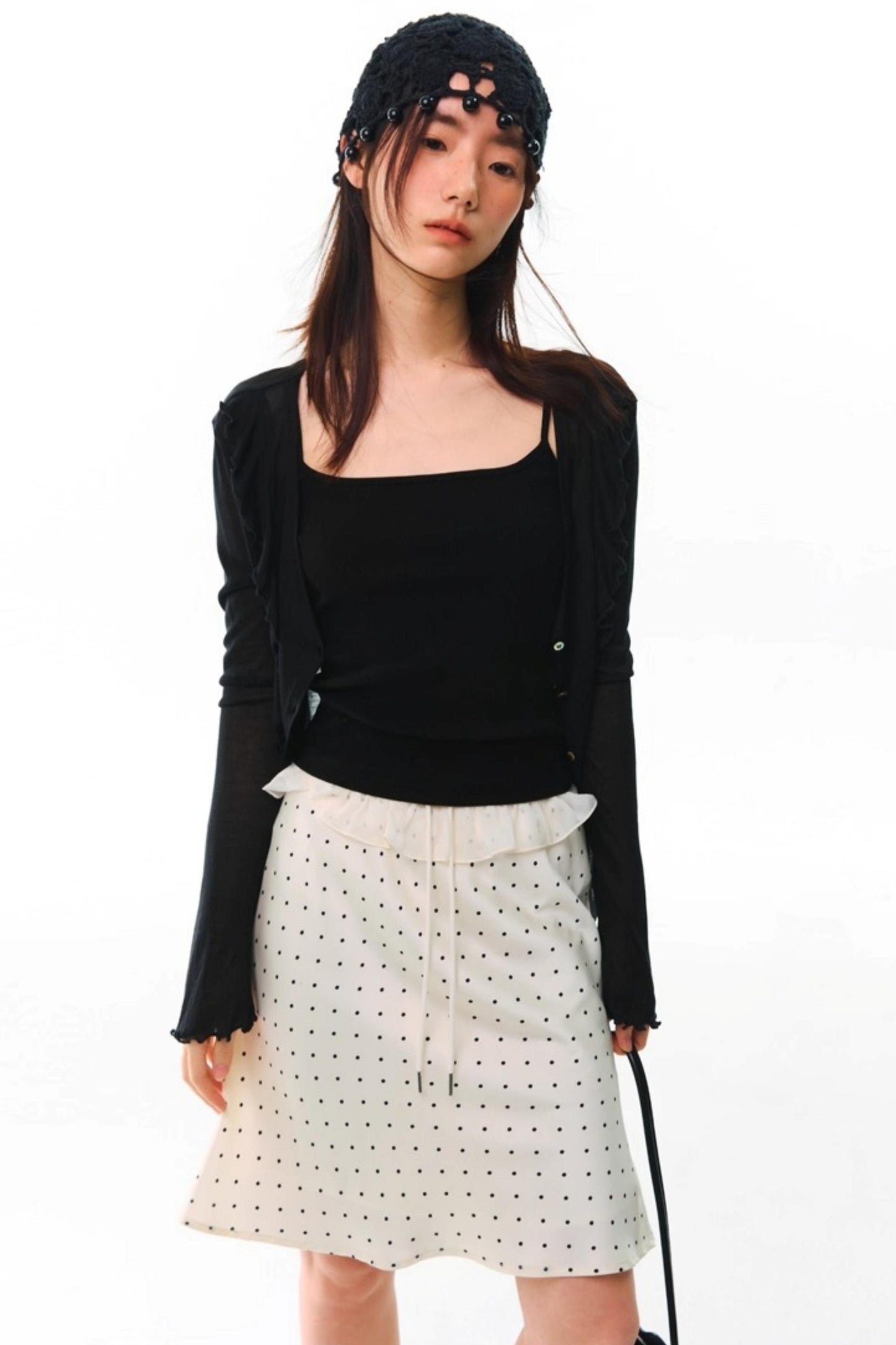 Soft Silhouette Bell Sleeve Knit Cardigan