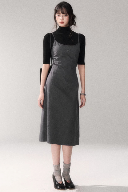 Retro Mid-Sleeve Slim Top